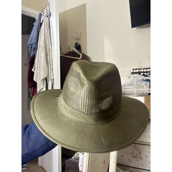 NEW  Henschel Hats Breezer Cotton Mesh Hat MADE IN USA Size XL NWOT Olive Green - Picture 1 of 1